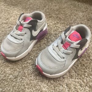 Nike Kids Gray and Purple Sneakers